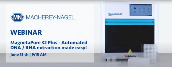 MagnetaPure 32 Plus - Automated DNA / RNA extraction made easy!