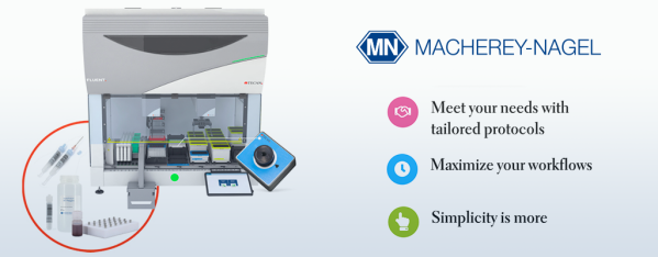 Automatización de kits de Macherey Nagel con equipos Tecan