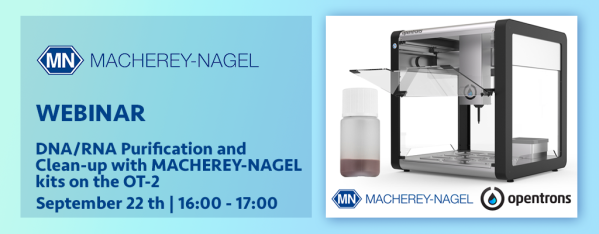 DNA/RNA Purification and Clean-up with MACHEREY-NAGEL kits on the OT-2